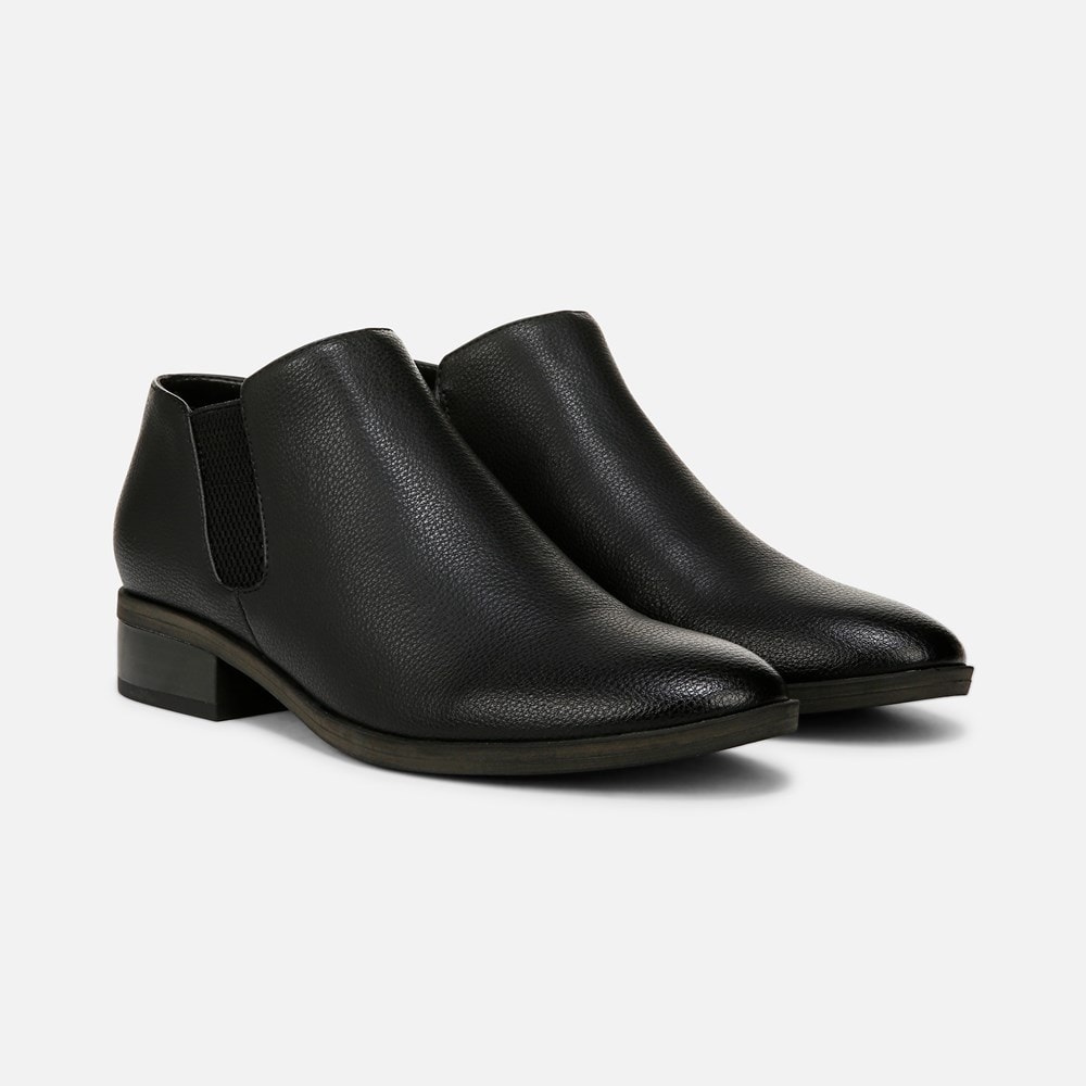 Naturalizer SOUL Respect Ankle Bootie - Black Faux Leather  Naturalizer SOUL Respect Ankle Bootie - Black Faux Leather